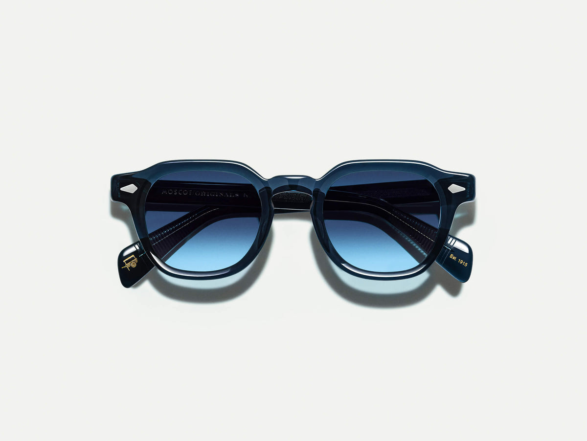 Moscot Dolt Navy Blue Denim 46