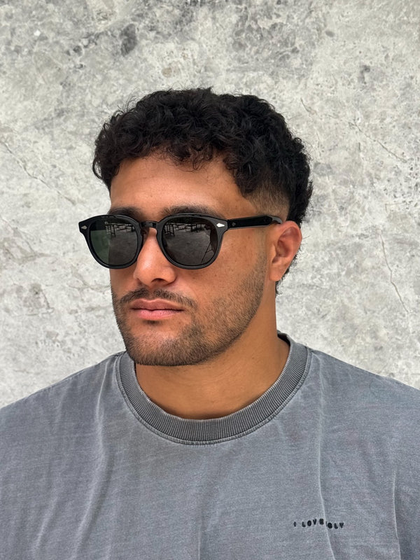 Moscot Lemtosh Black 52 G15 sunglasses - Sunglass Bar