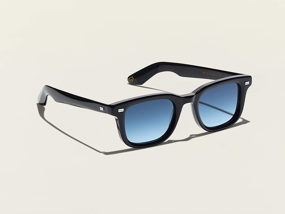 メガネ MOSCOT Moscot - KLUTZ - Black (KLUTZ BLACK DEMO LENSES) Moscot Klutz Black Denim Blue