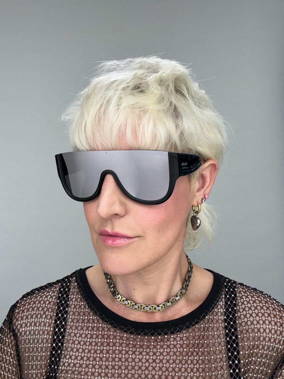 Alaia AA 0087 003 Black Silver