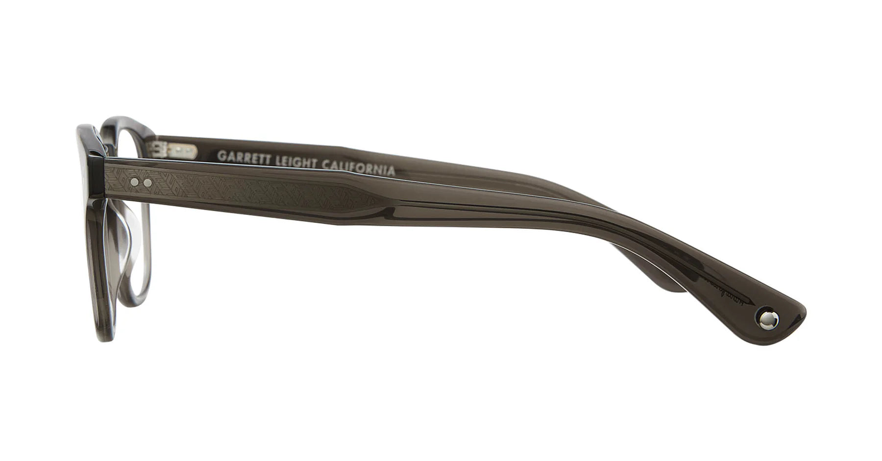 Garrett Leight Ace II 1147 47 Black Glass Optical