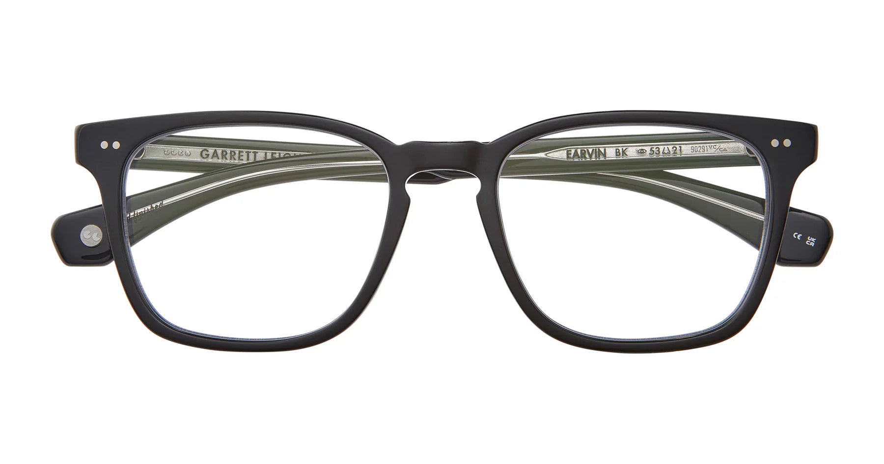 Garrett Leight Earvin 1114 53 Black Optical