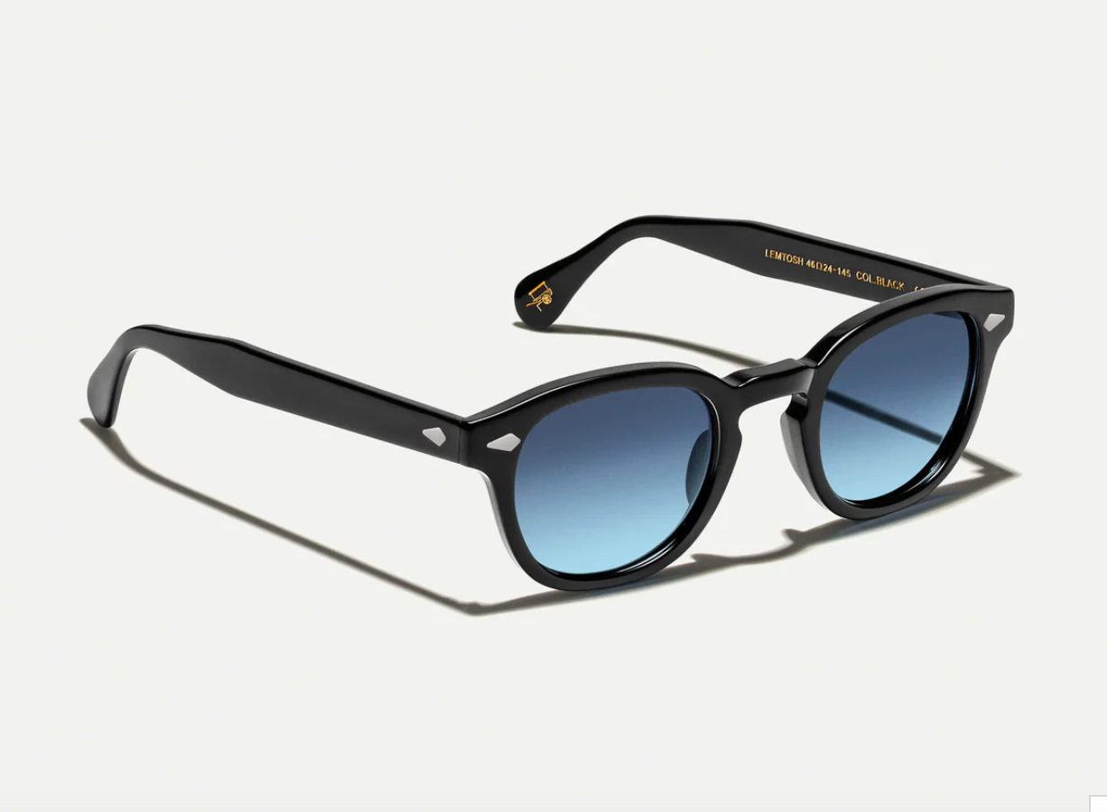 Moscot Lemtosh Black 49 Blue Denim