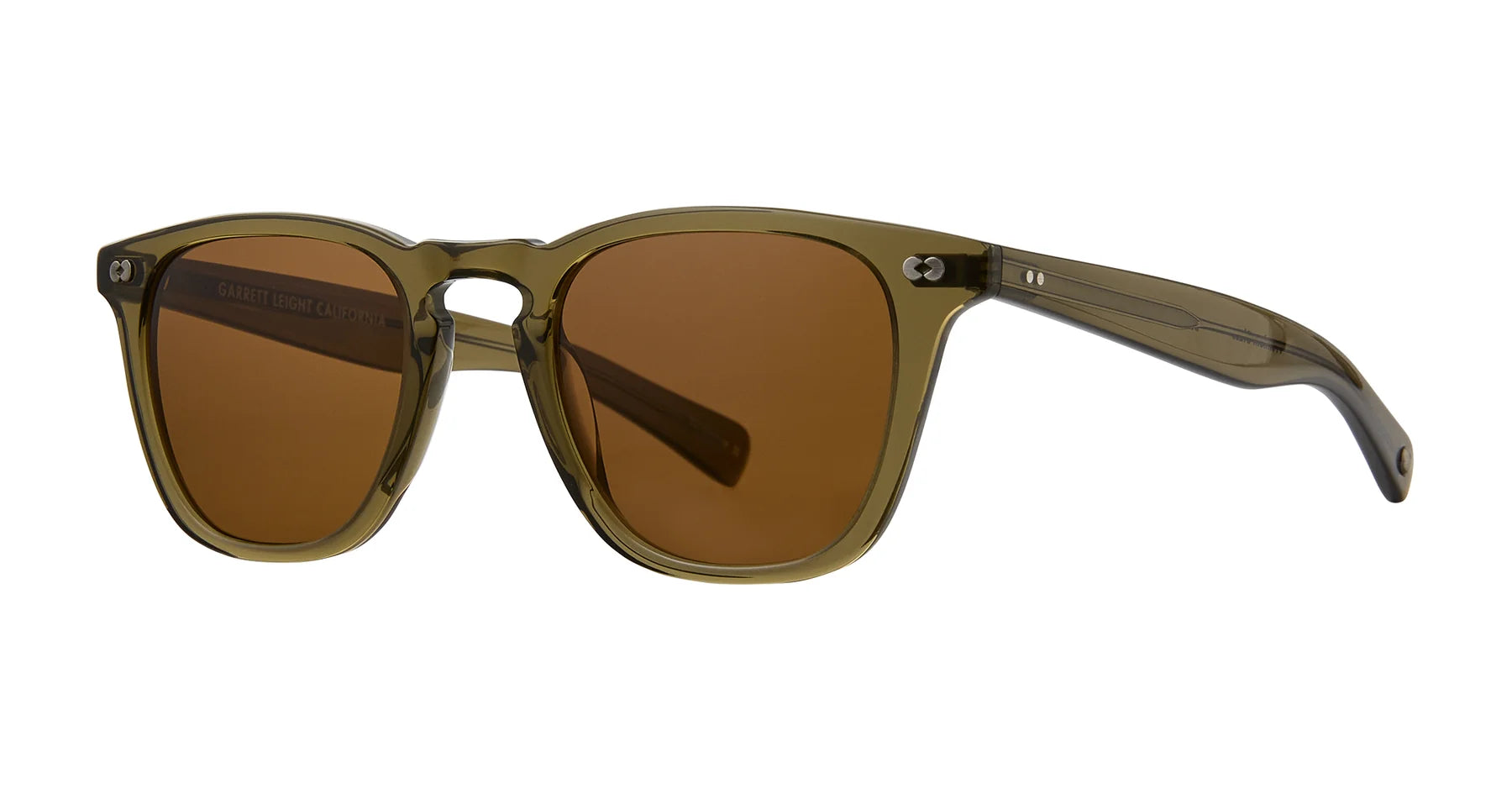 Garrett Leight  2083 Brooks X Willow Pure Coffee