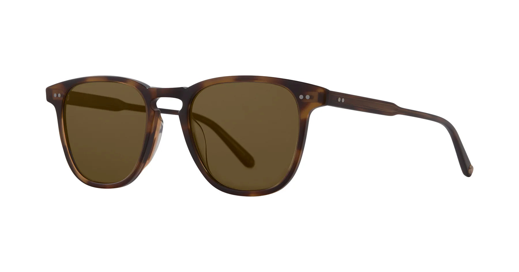 Garrett Leight Brooks 2002 Spotted Brown Shell Polarised