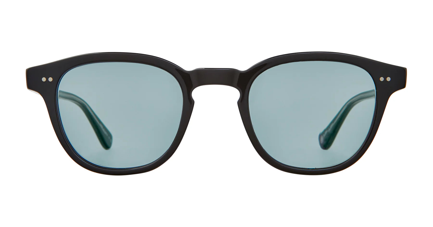 Garrett Leight Evan 2171 BL/SFPBLU Black Semi Flate Pure Blue