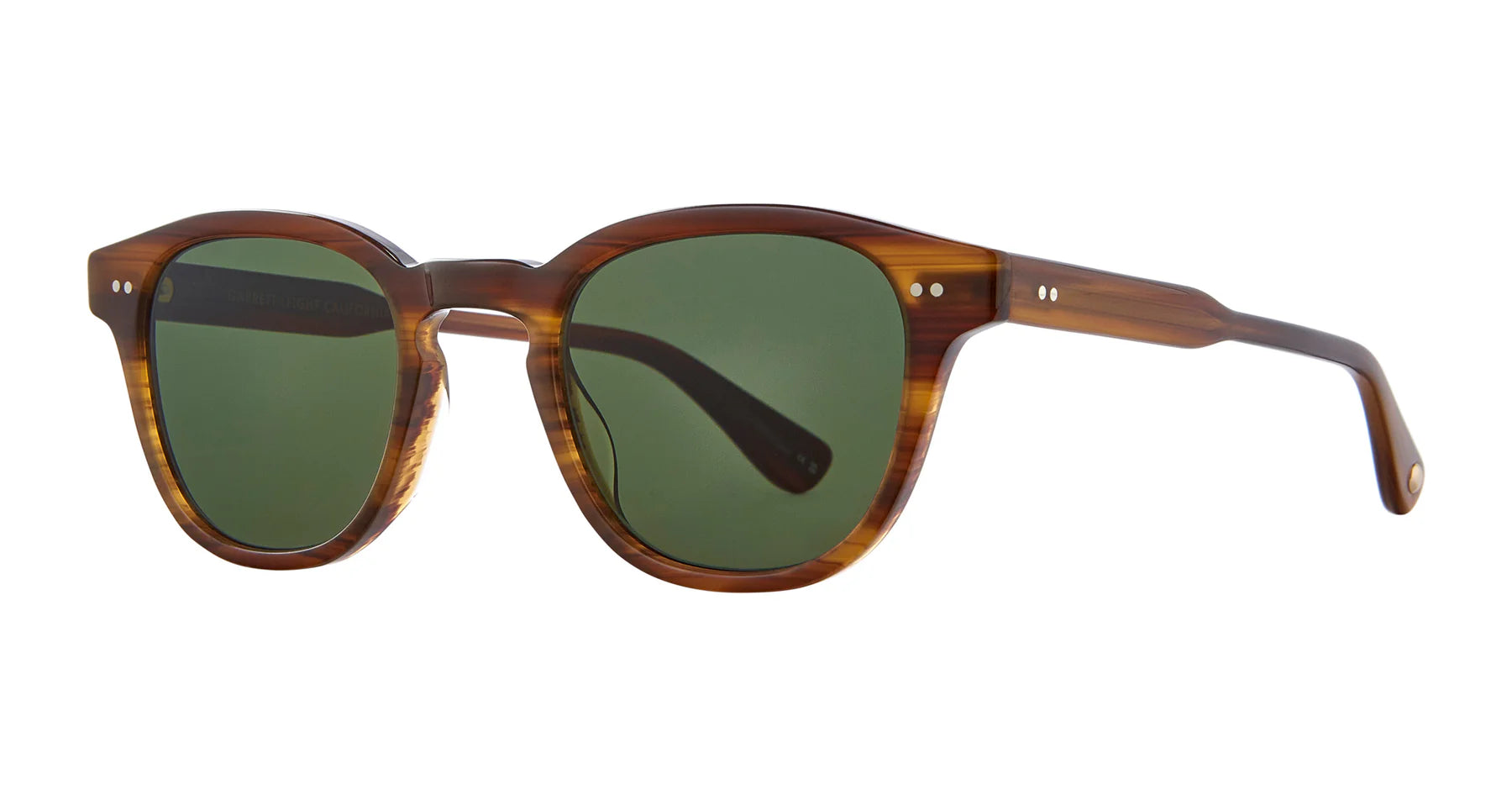Garrett Leight Evan 2171 CHW/SFPG15 Cherrywood Semi Flat Pure G15