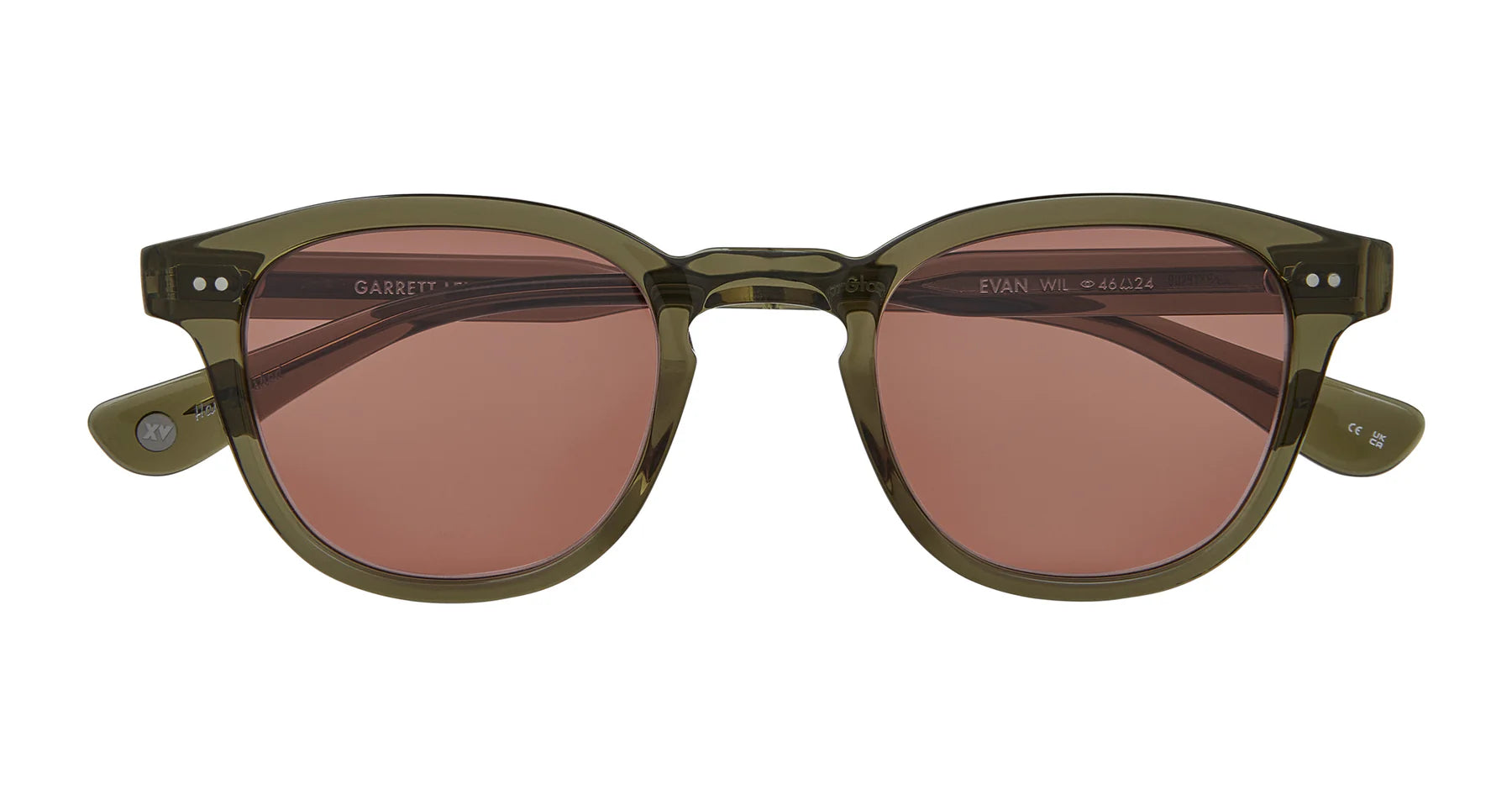 Garrett Leight Evan 2171 WIL/SFPRDW Willow Rosewood