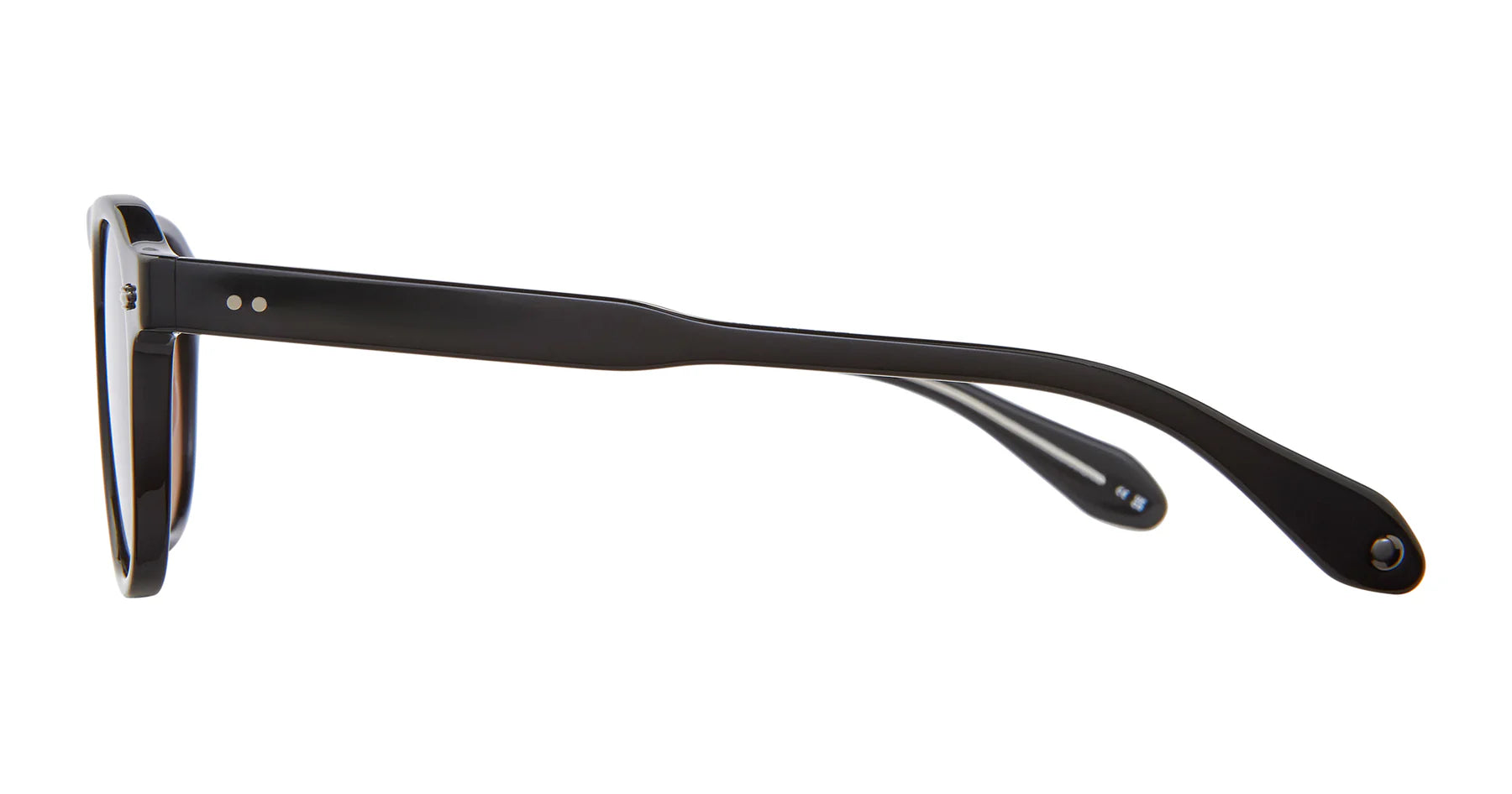 Garrett Leight Harding 2006 BK/SFPRDW Black Semi Flat Rosewood
