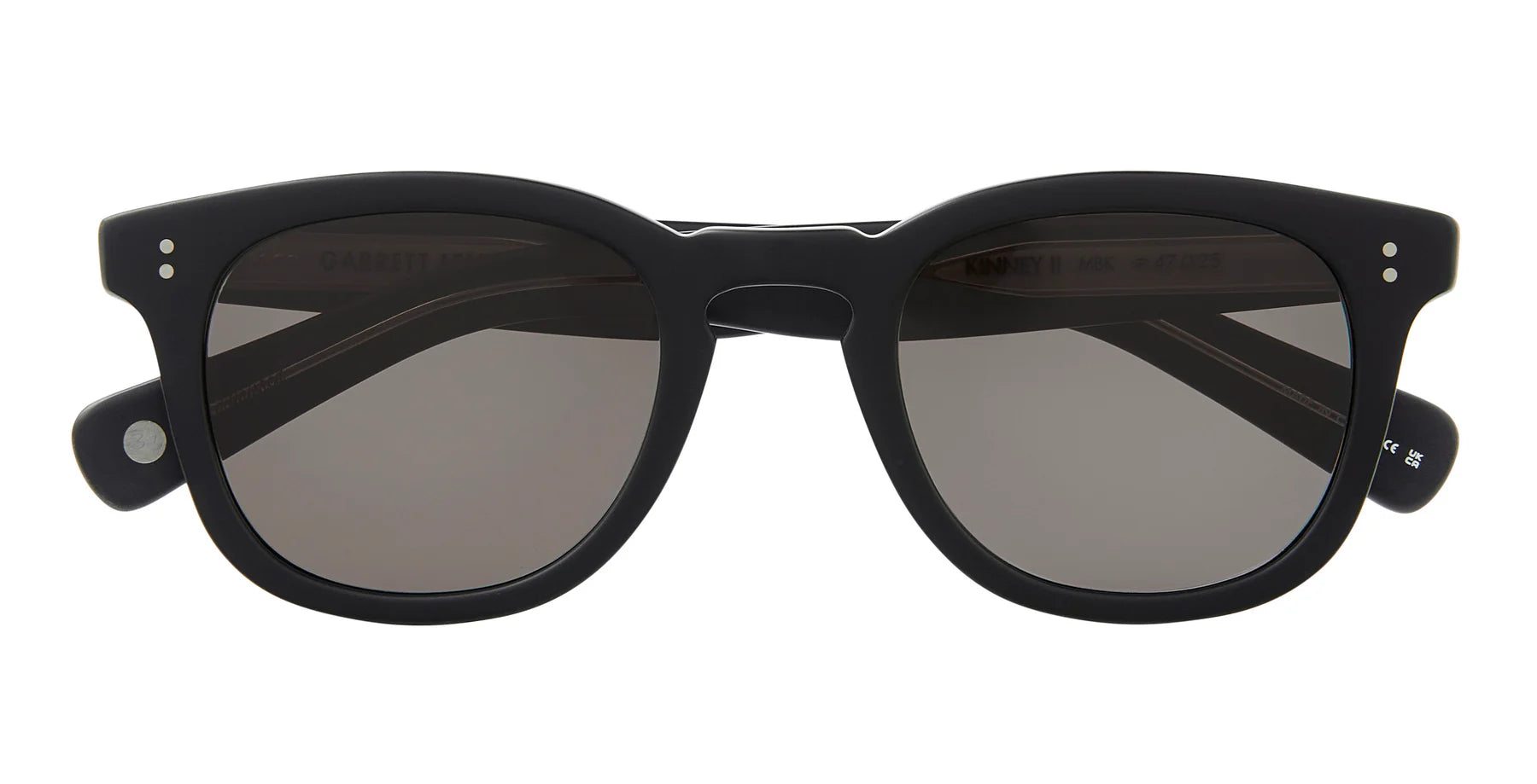 Garrett Leight Kinney II 2158 Matte BlackSemi Flat Pure Polarised MBK/SFGY PLR