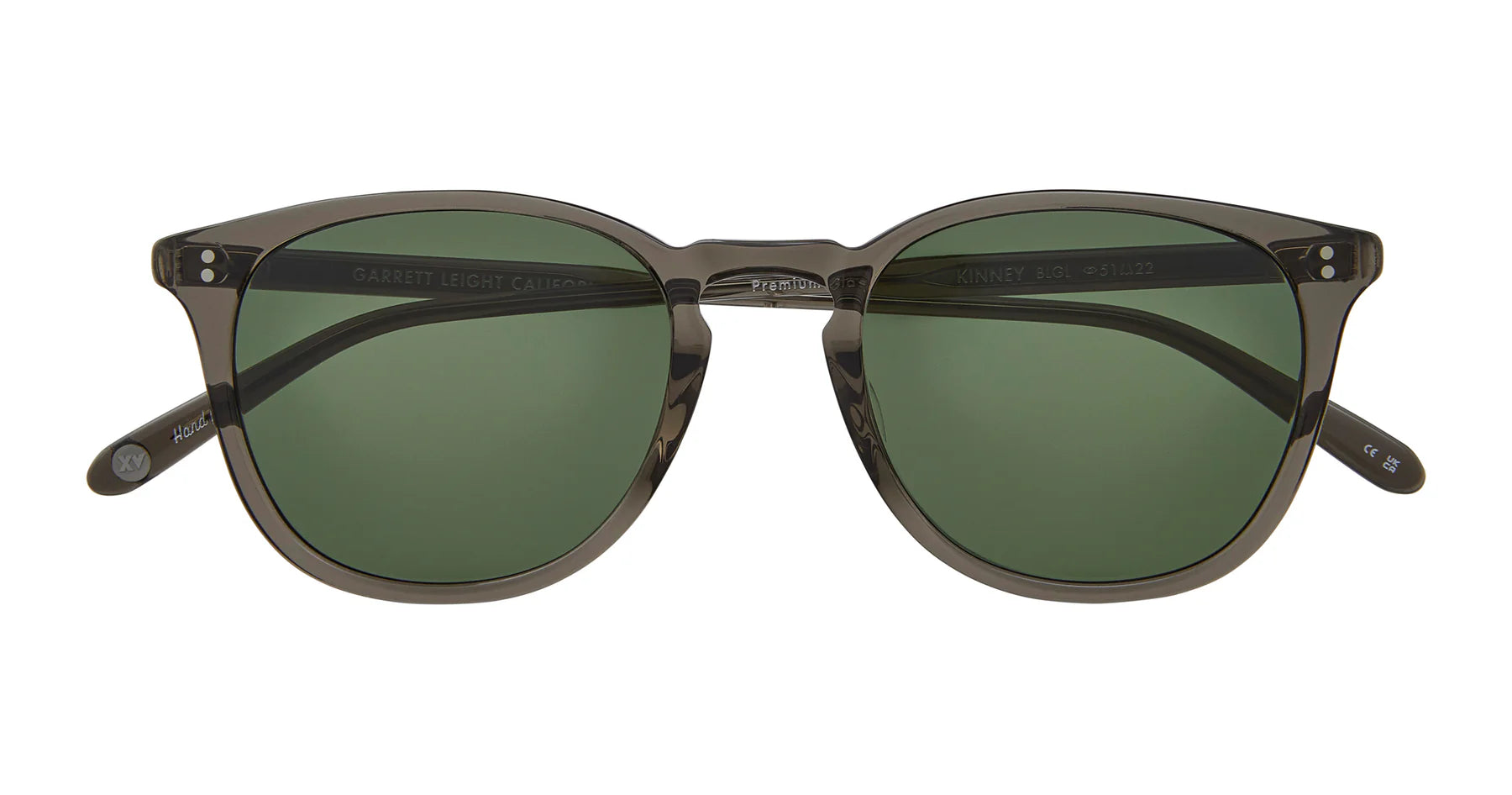 Garrett Leight Kinney 2007 BLGL/SFPG15 Black Glass G15