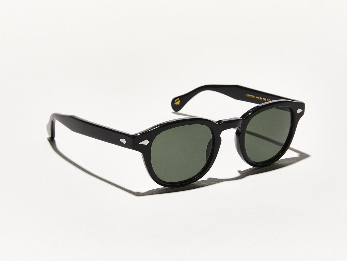 Moscot Lemtosh Black 49 G15 - Sunglass Bar Moscot Lemtosh Black 49 G15 - Sunglass Bar
