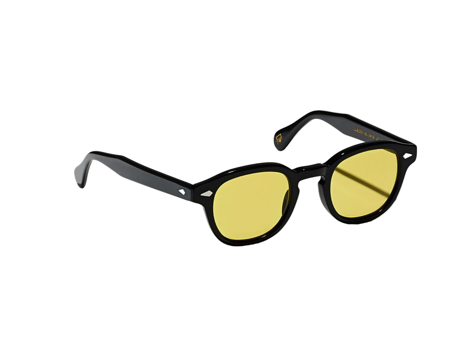 Moscot Lemtosh Black 49 Mellow Yellow