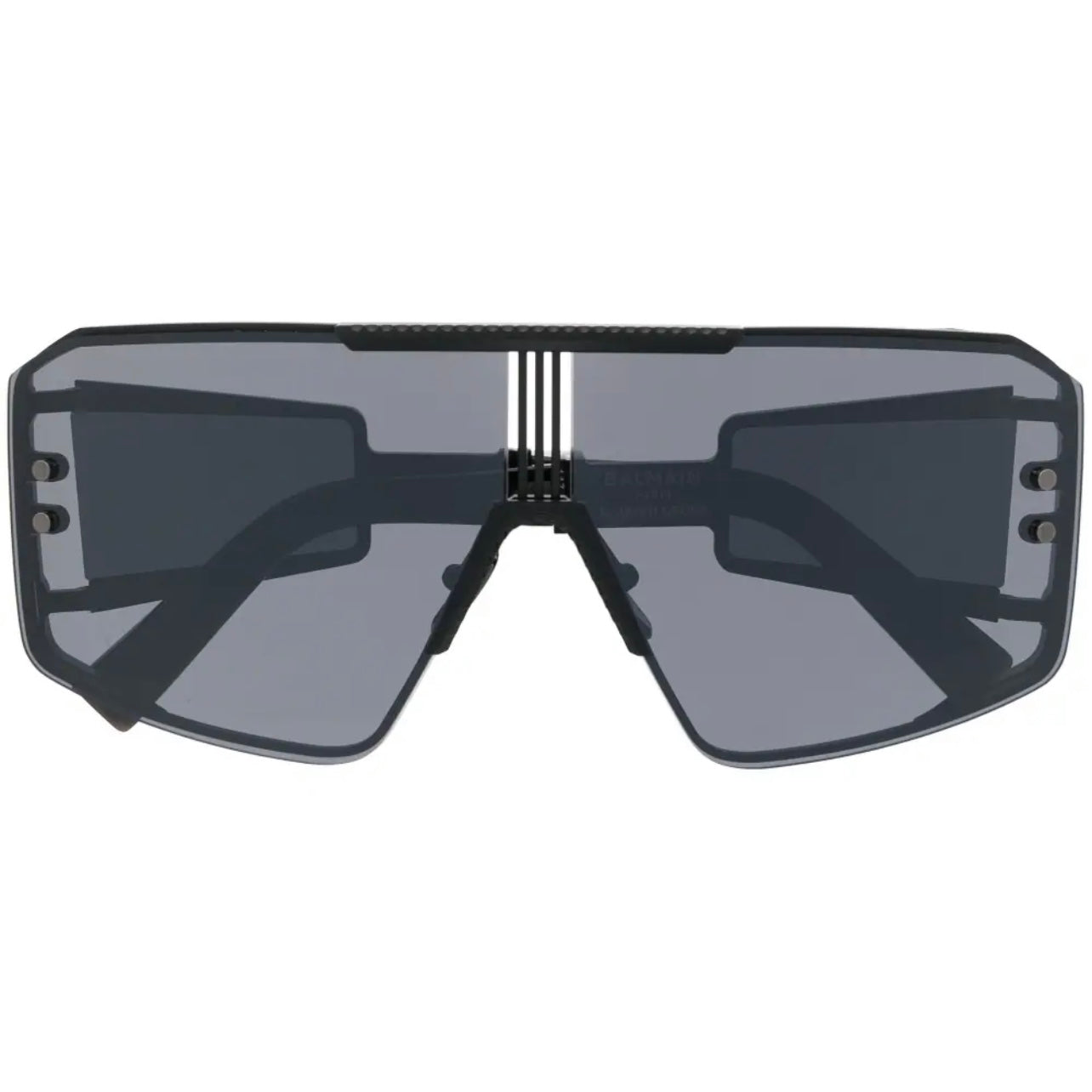 サングラス BALMAIN SS25 Unisex SUNGLASSES (BPS-146B-147 146B BLACK) Balmain Le Masque BPS 146B Black Black sunglasses - Sunglass Bar