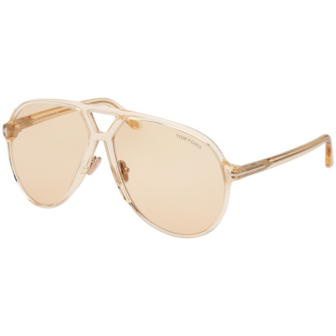 topanga - translucent light brown + light brown gradient flash sunglasses