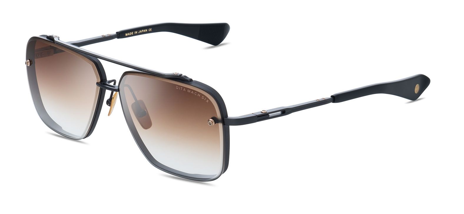 Dita Mach Six DTS 121 62 03 Black Iron Brown